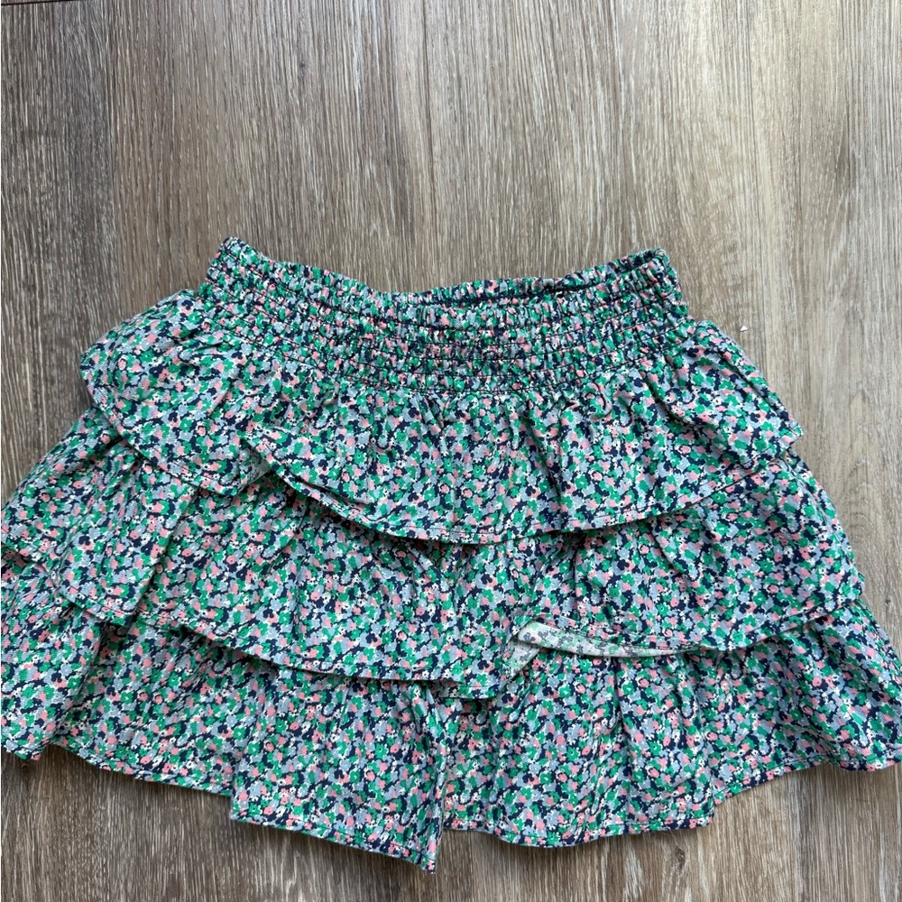 NWT Mini Boden Floral Ruffle Skirt